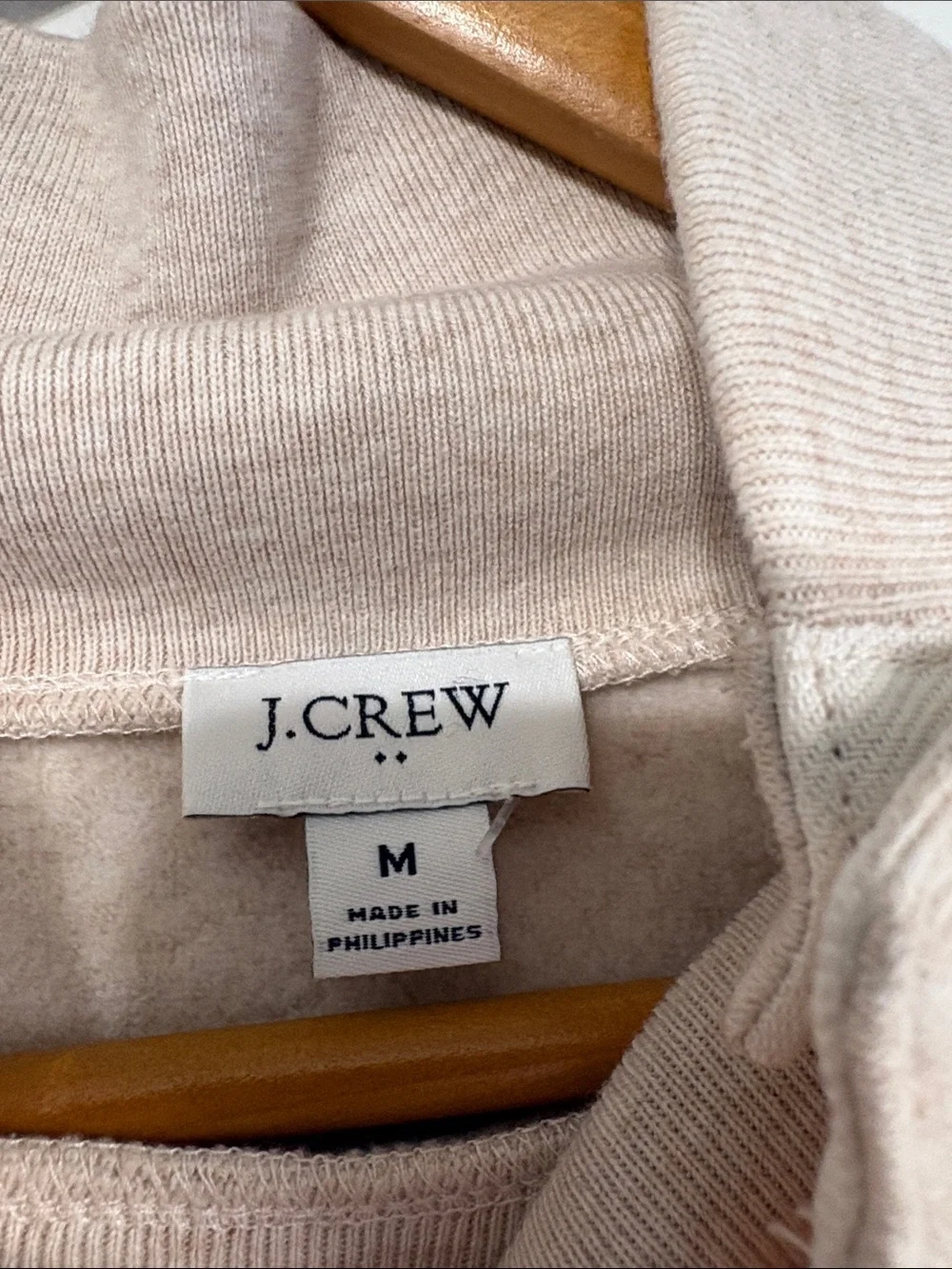 J Crew NWT Wide Button-Collar Pullover Sweatshirt